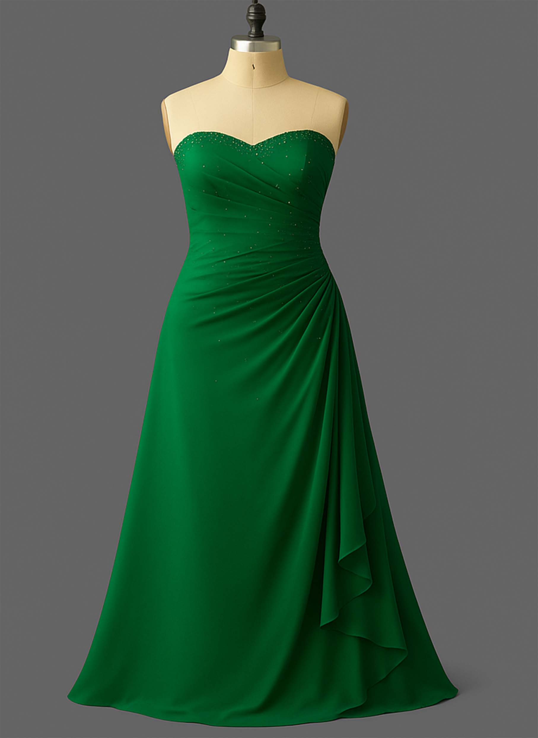 Floor Length A-Line Chiffon Bridesmaid Dress