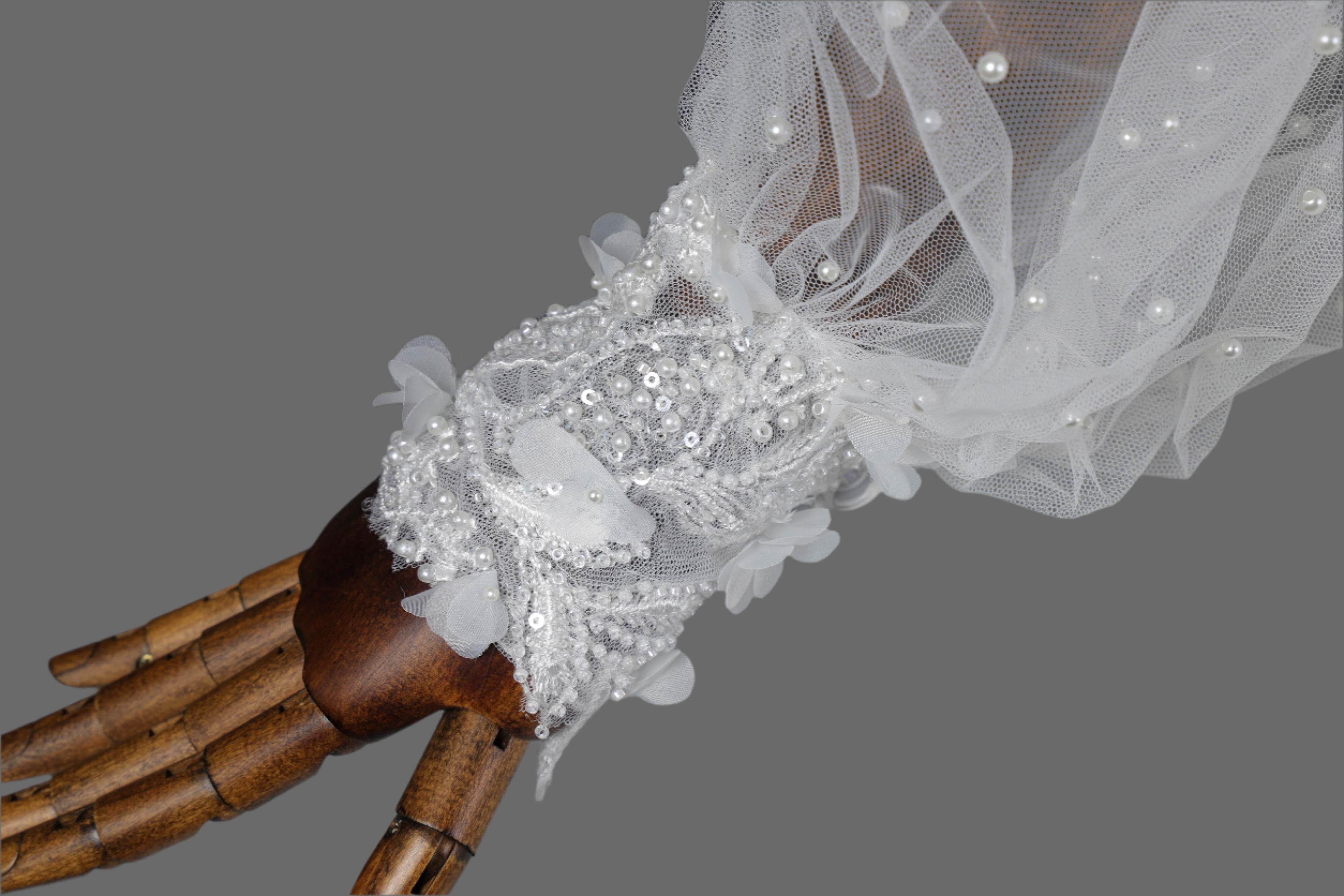 Exquisite 3D Floral Lace Wedding Dress | Bridal Gown