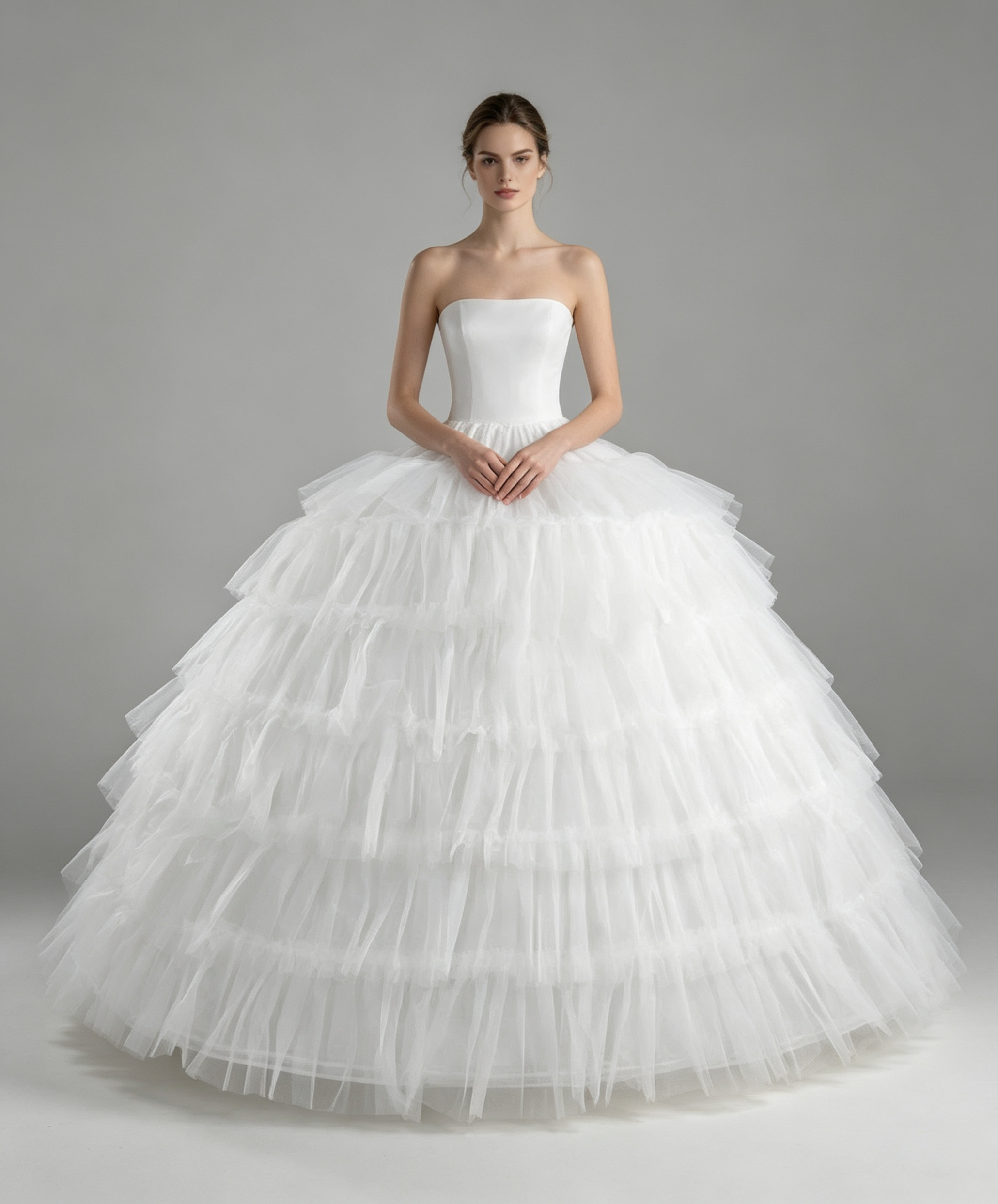Extra Puffy 6-Hoop Tulle Petticoat Crinoline – Giant Volume Bridal Underskirt for Quinceanera, Wedding & Princess Ball Gown