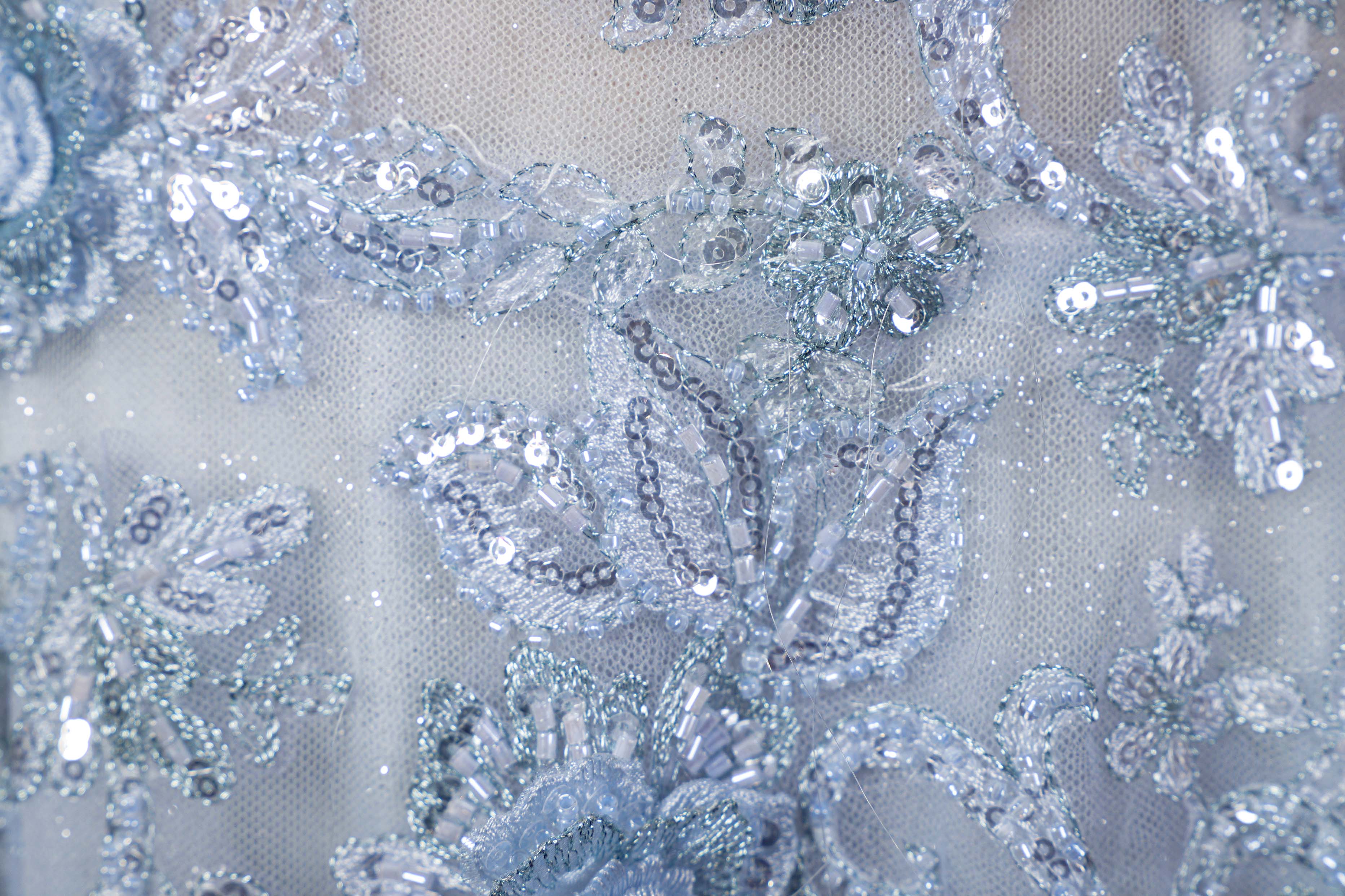 Modern A-Line Floral Lace Wedding Dress | Stylish Bridal Gown