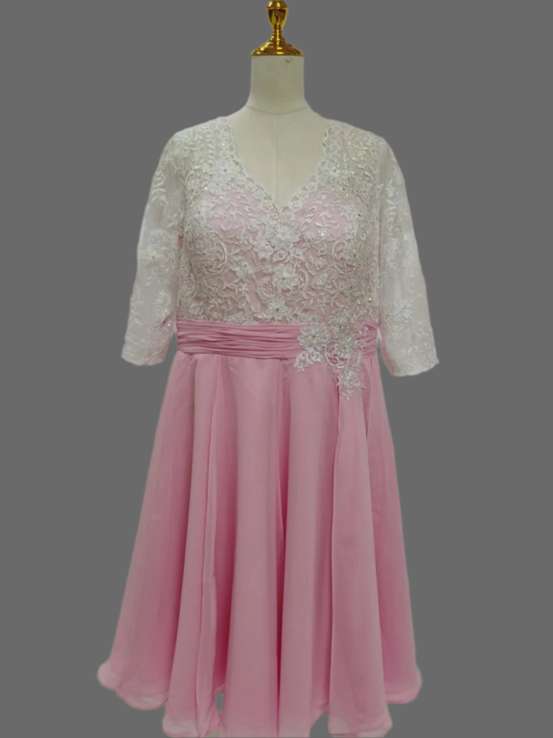 Mother of Bride Dress - Elegant Chiffon A-Line Dress for Weddings