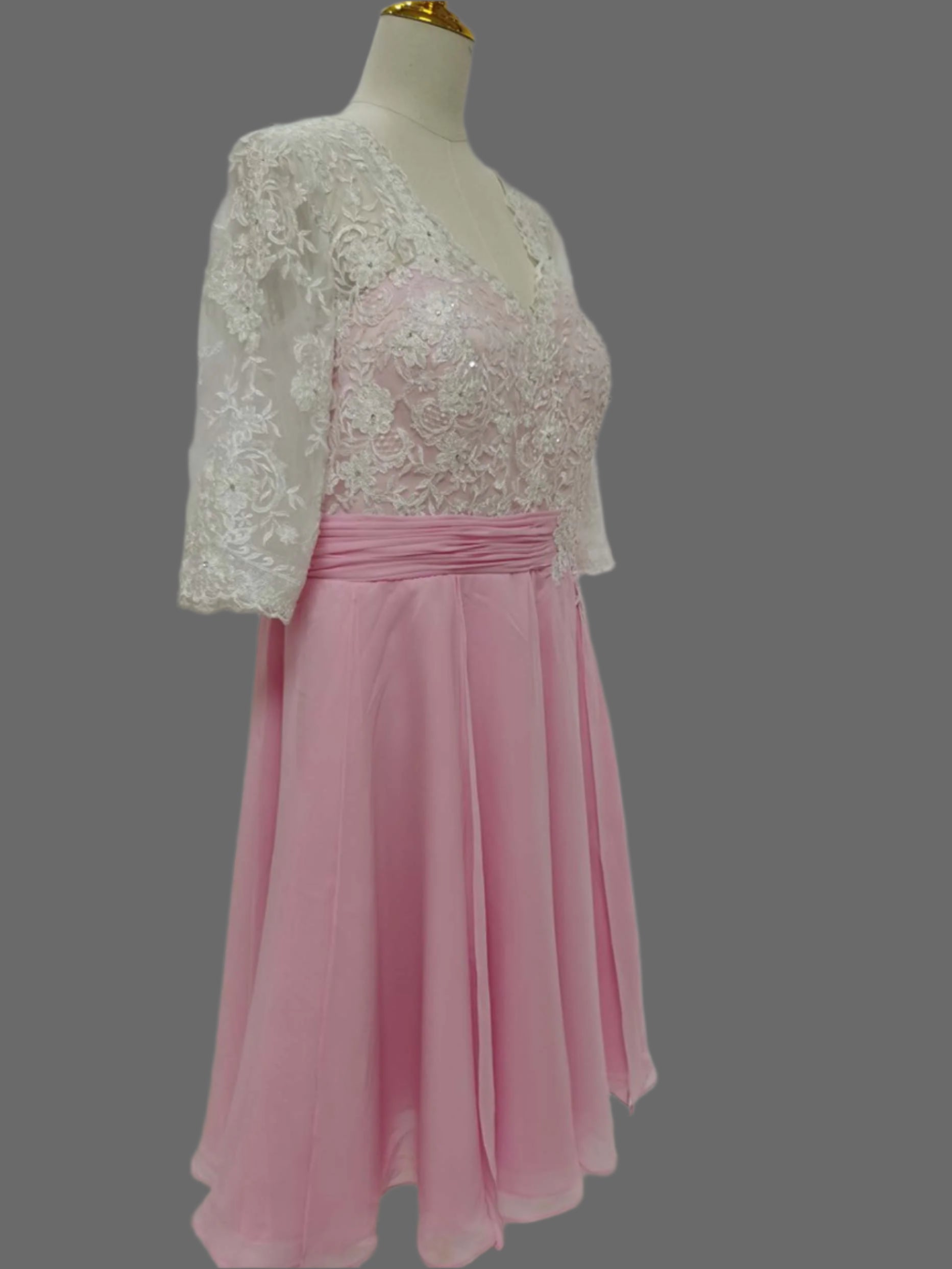 Mother of Bride Dress - Elegant Chiffon A-Line Dress for Weddings