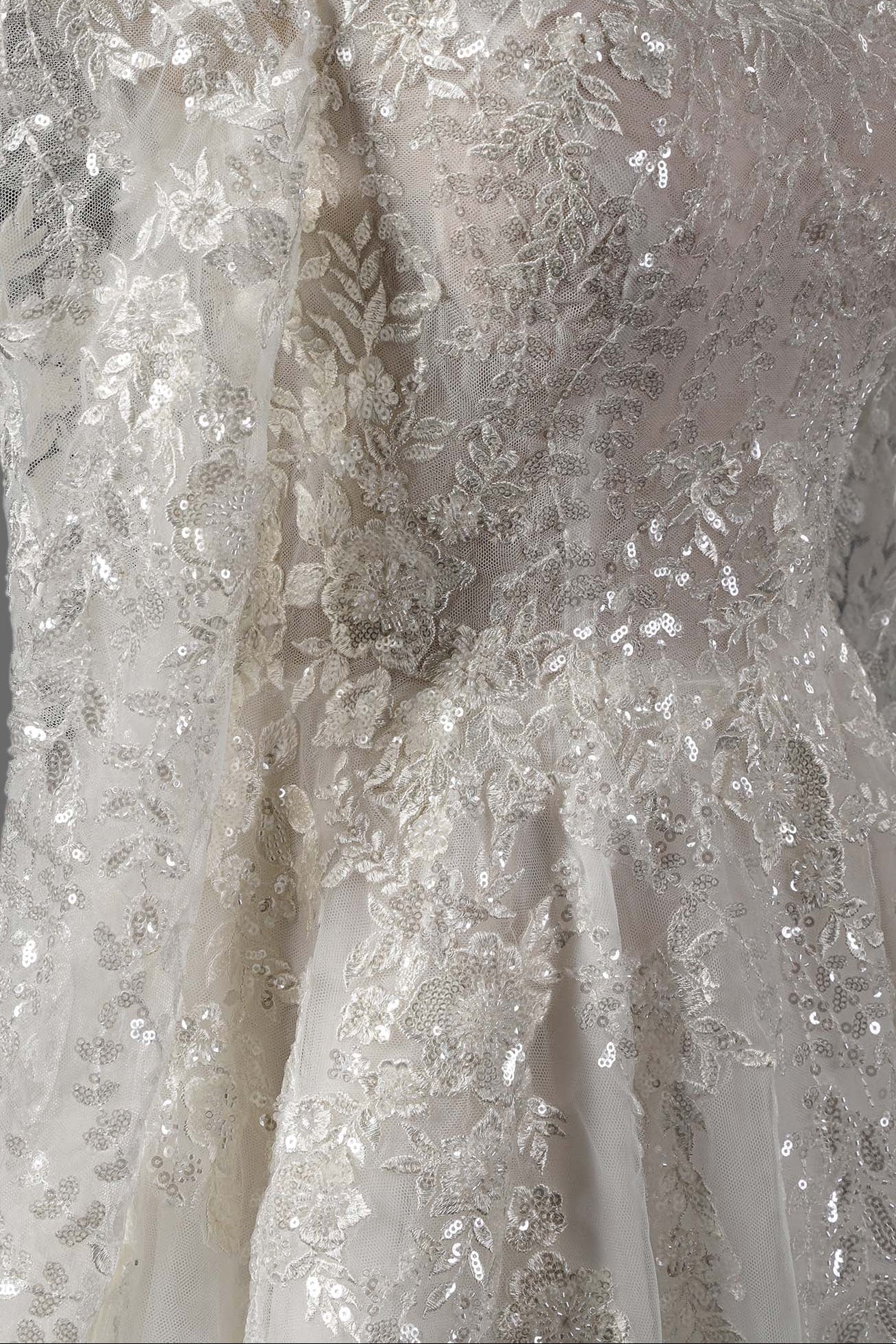 Off-Shoulder Lace Wedding Dress with Long Sleeves OWD-101