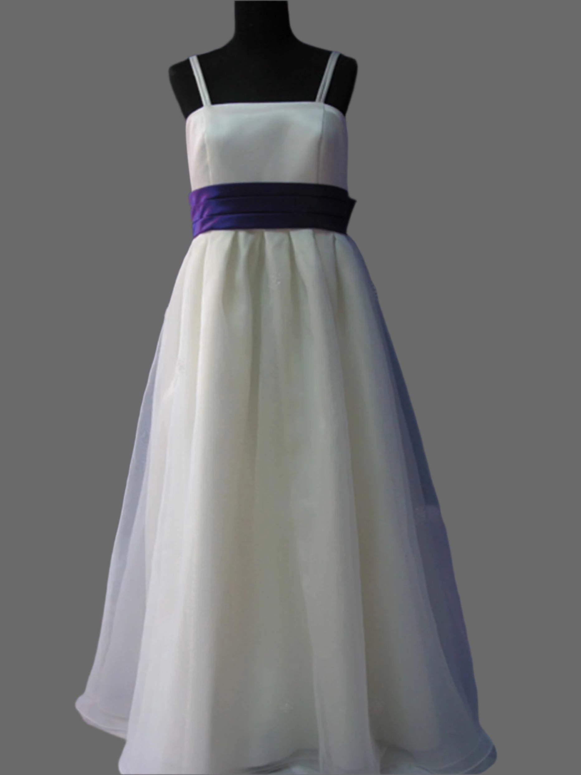 Organza Flower Girl Dress with Large Bow