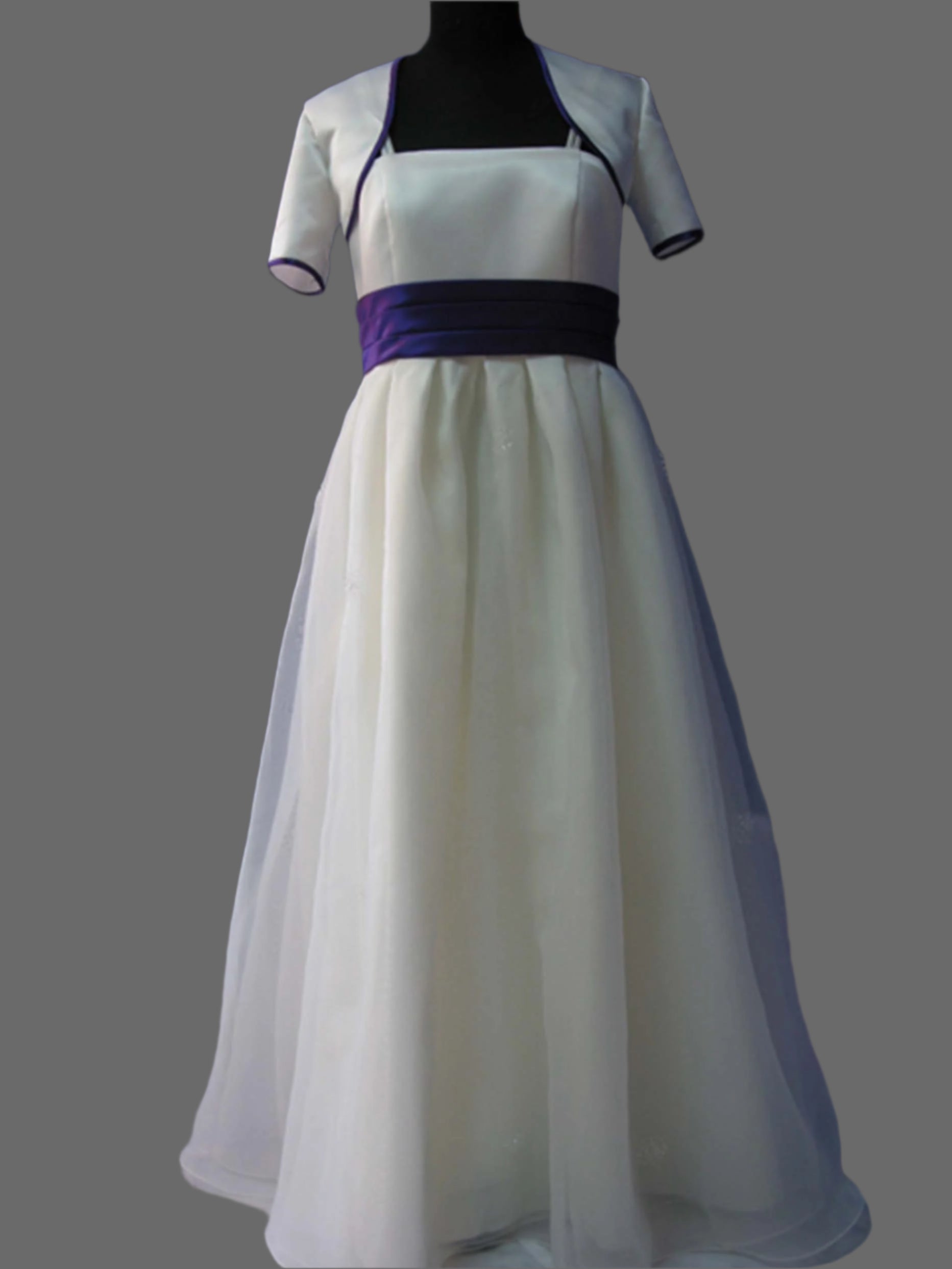 Organza Flower Girl Dress with Large Bow