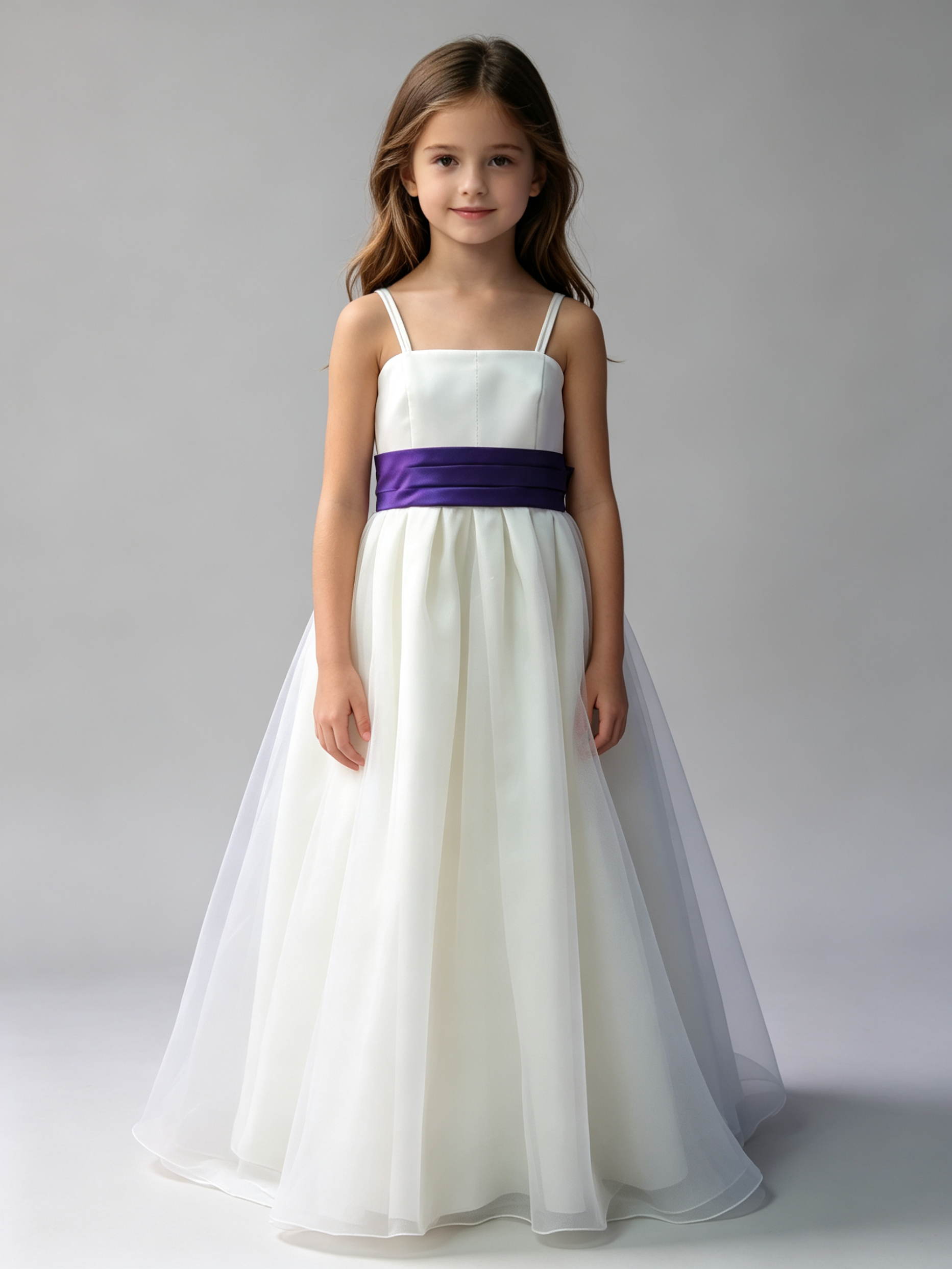 Organza Flower Girl Dress with Large Bow