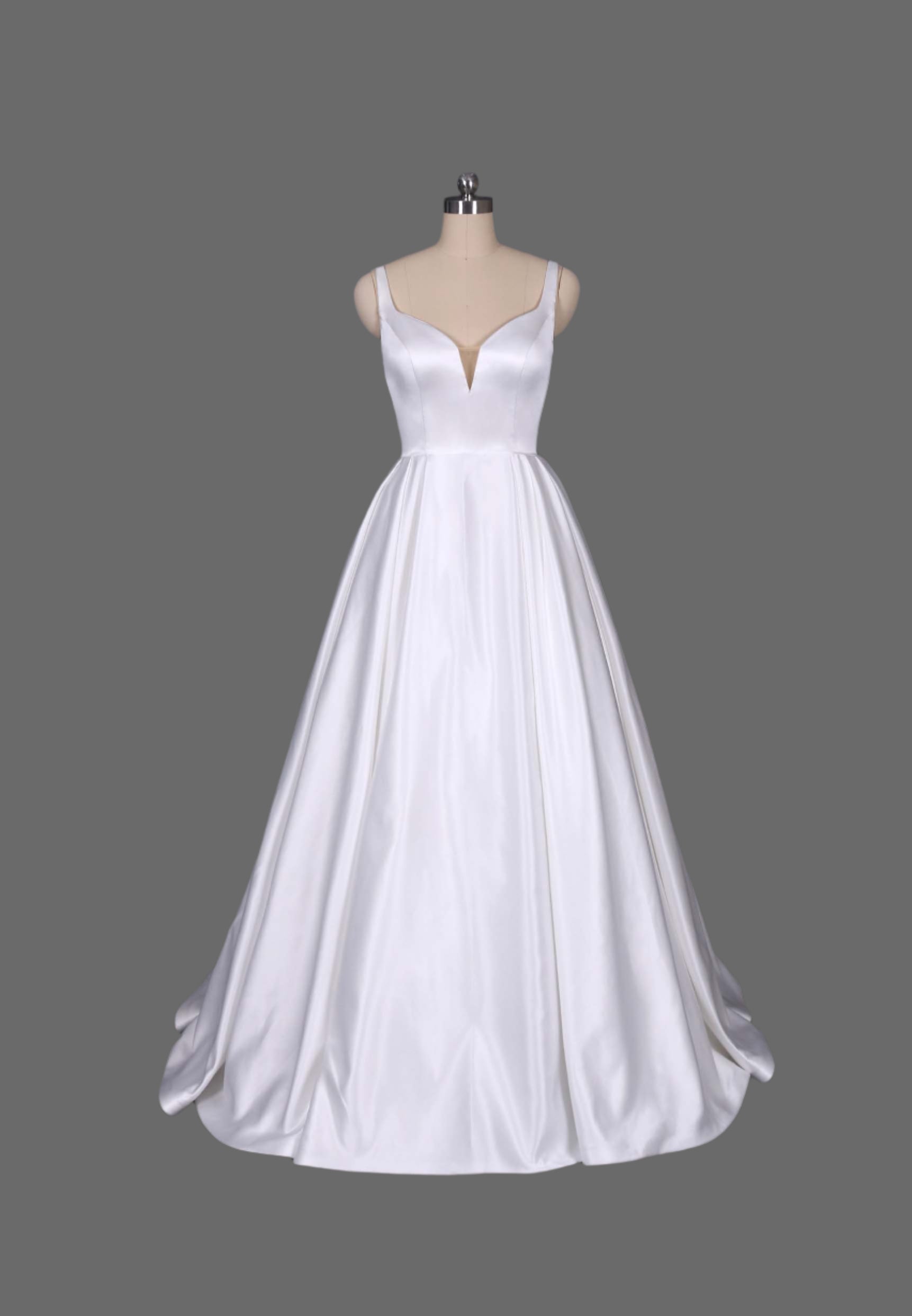 Satin Tank Ball Gown Wedding Dress