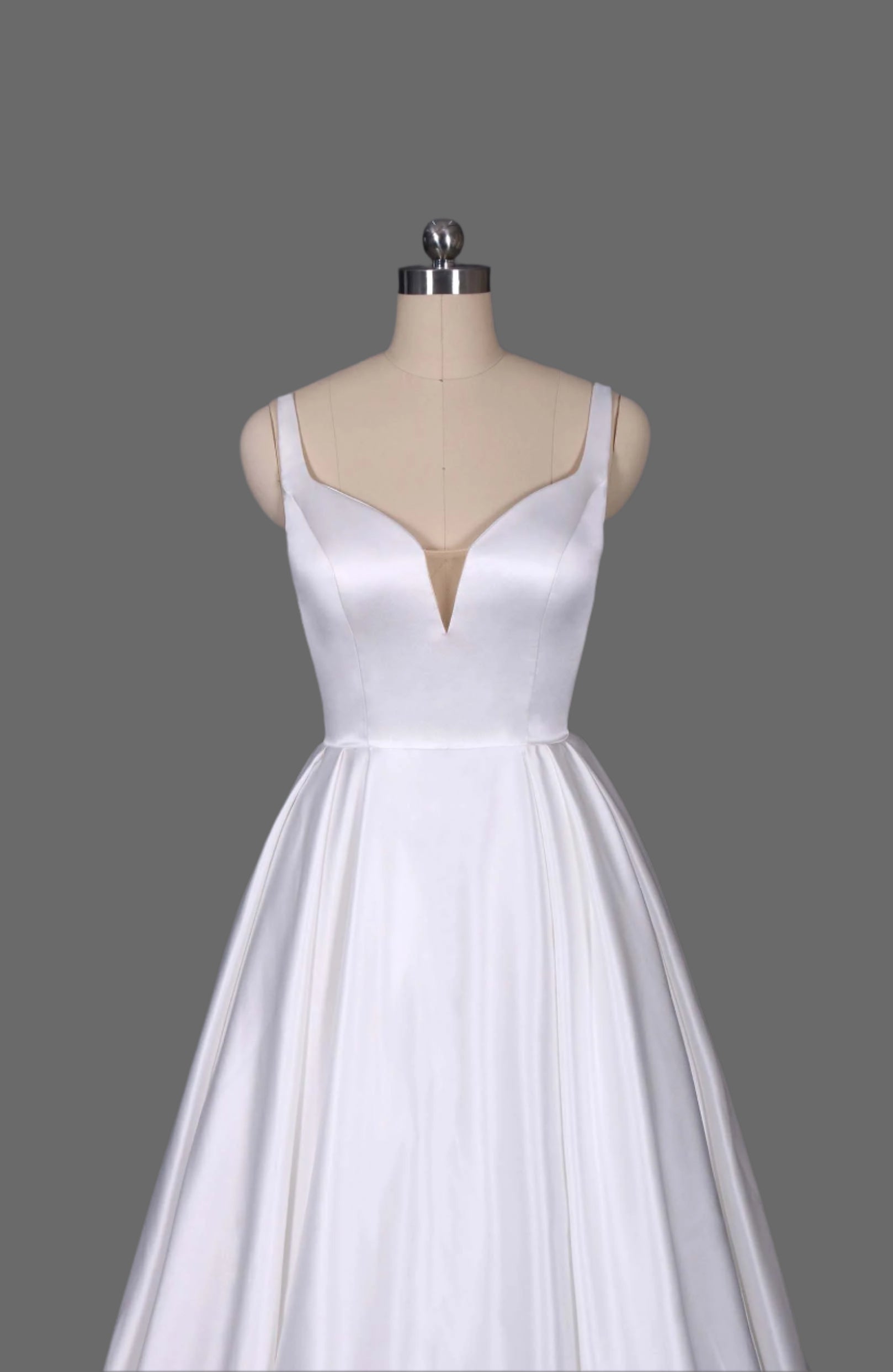 Satin Tank Ball Gown Wedding Dress
