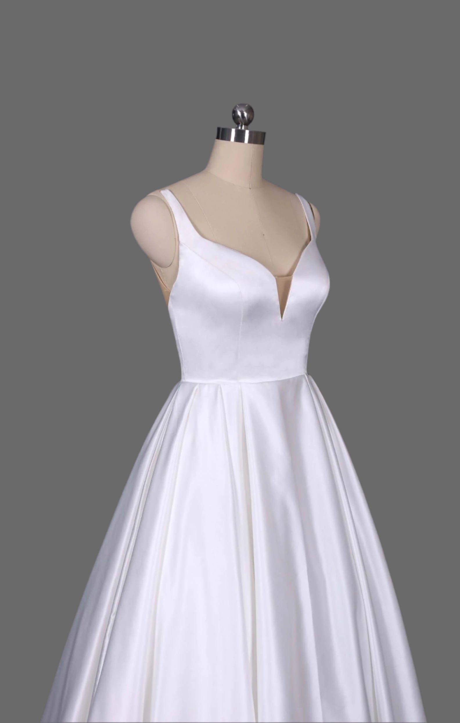 Satin Tank Ball Gown Wedding Dress