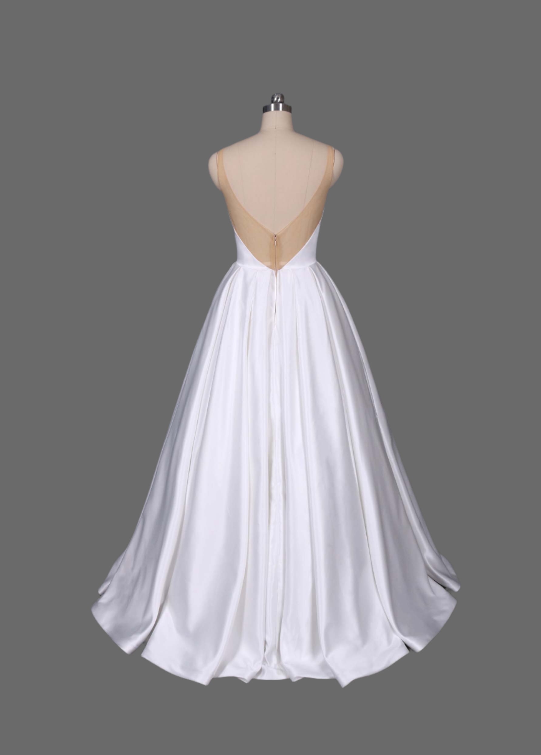 Satin Tank Ball Gown Wedding Dress