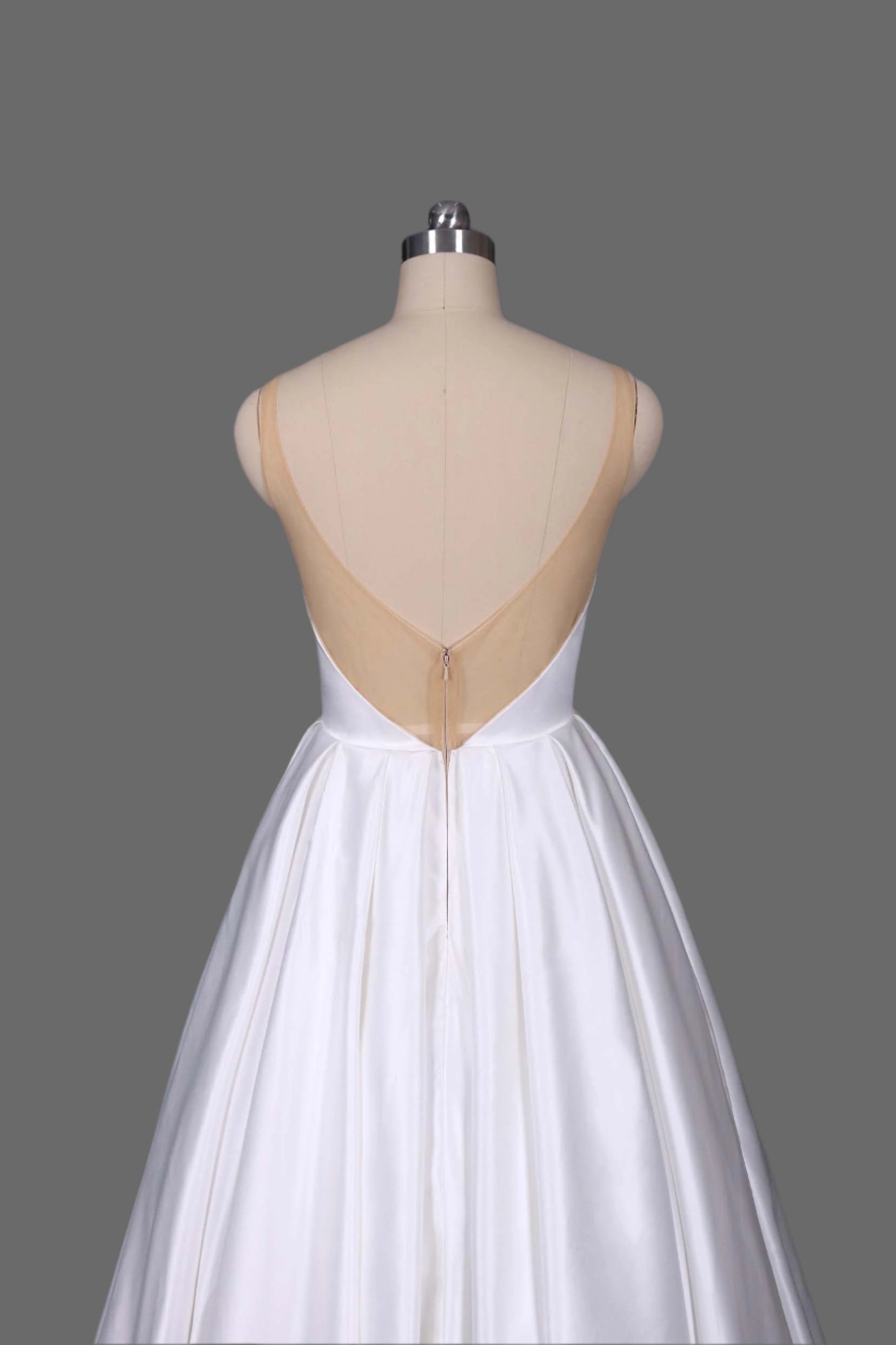 Satin Tank Ball Gown Wedding Dress