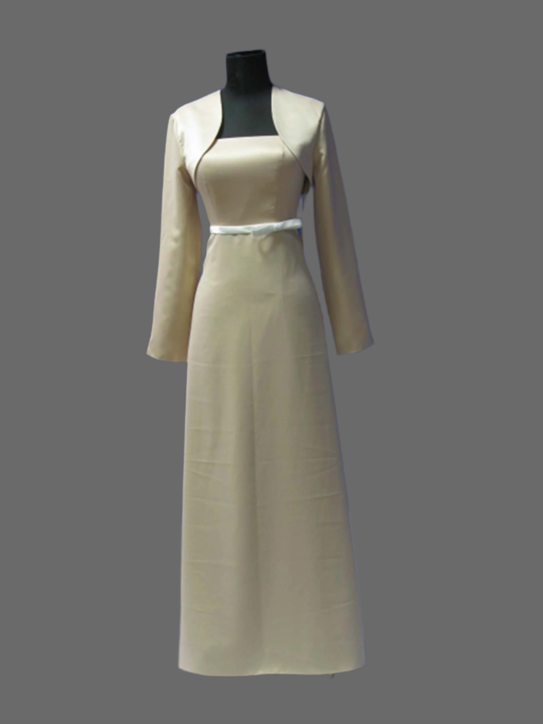 Satin A-line Spaghetti Strap Dress