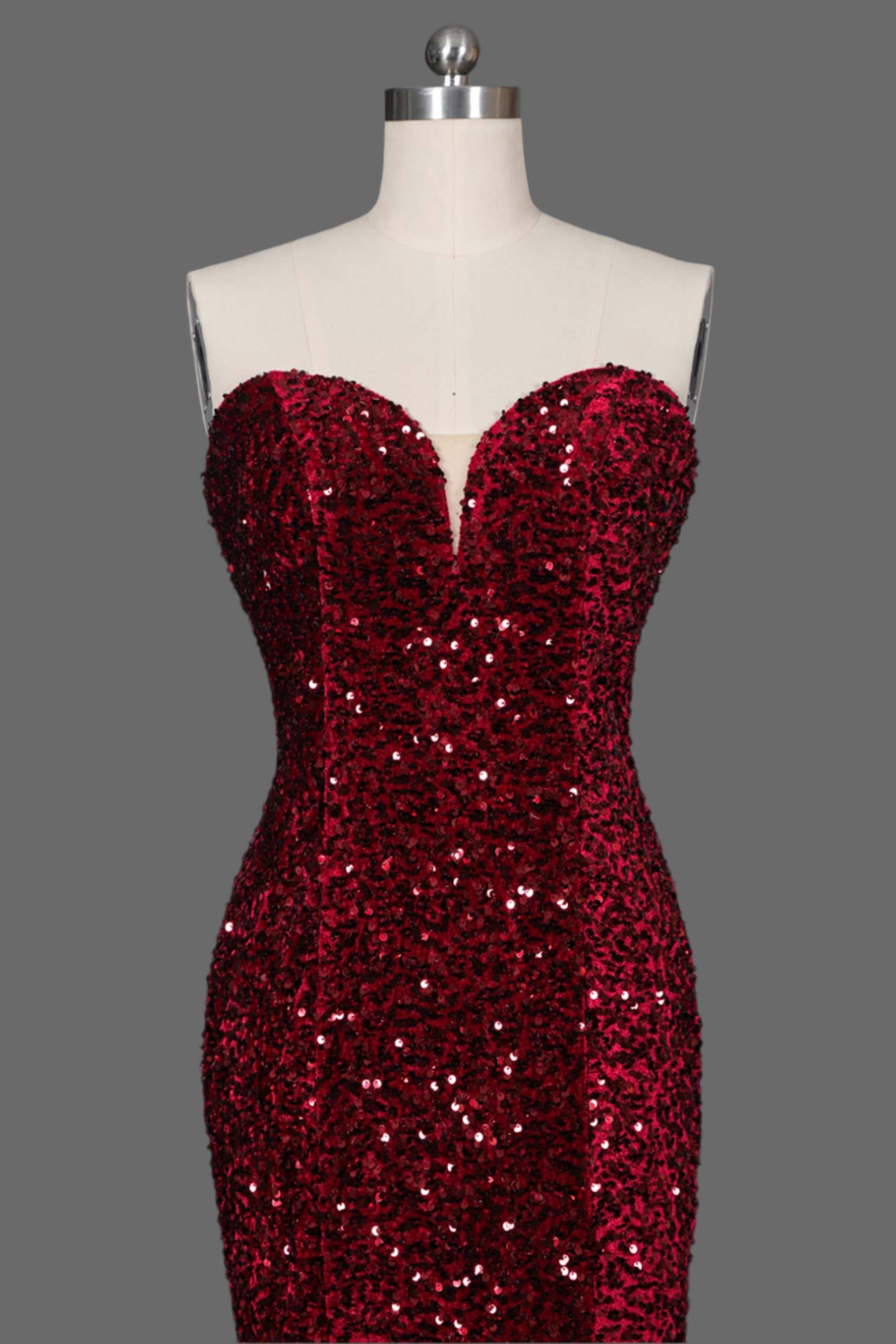 Sequin Sweetheart Mermaid Dress