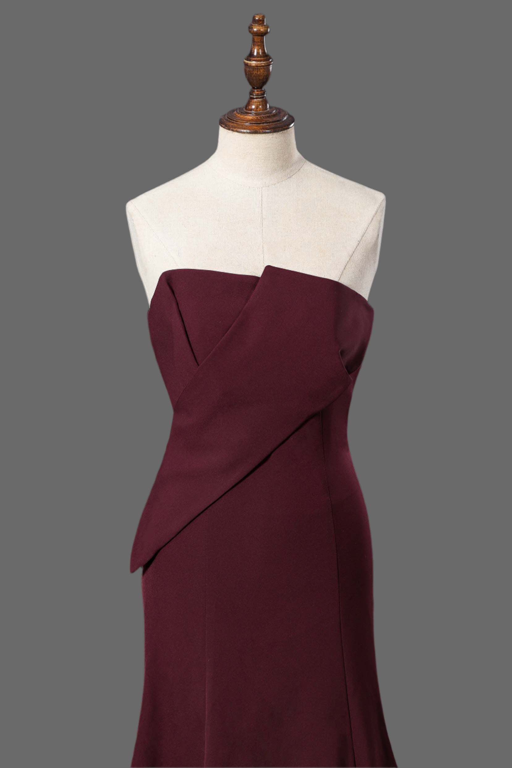 Strapless  Mermaid Dress with Sweep train