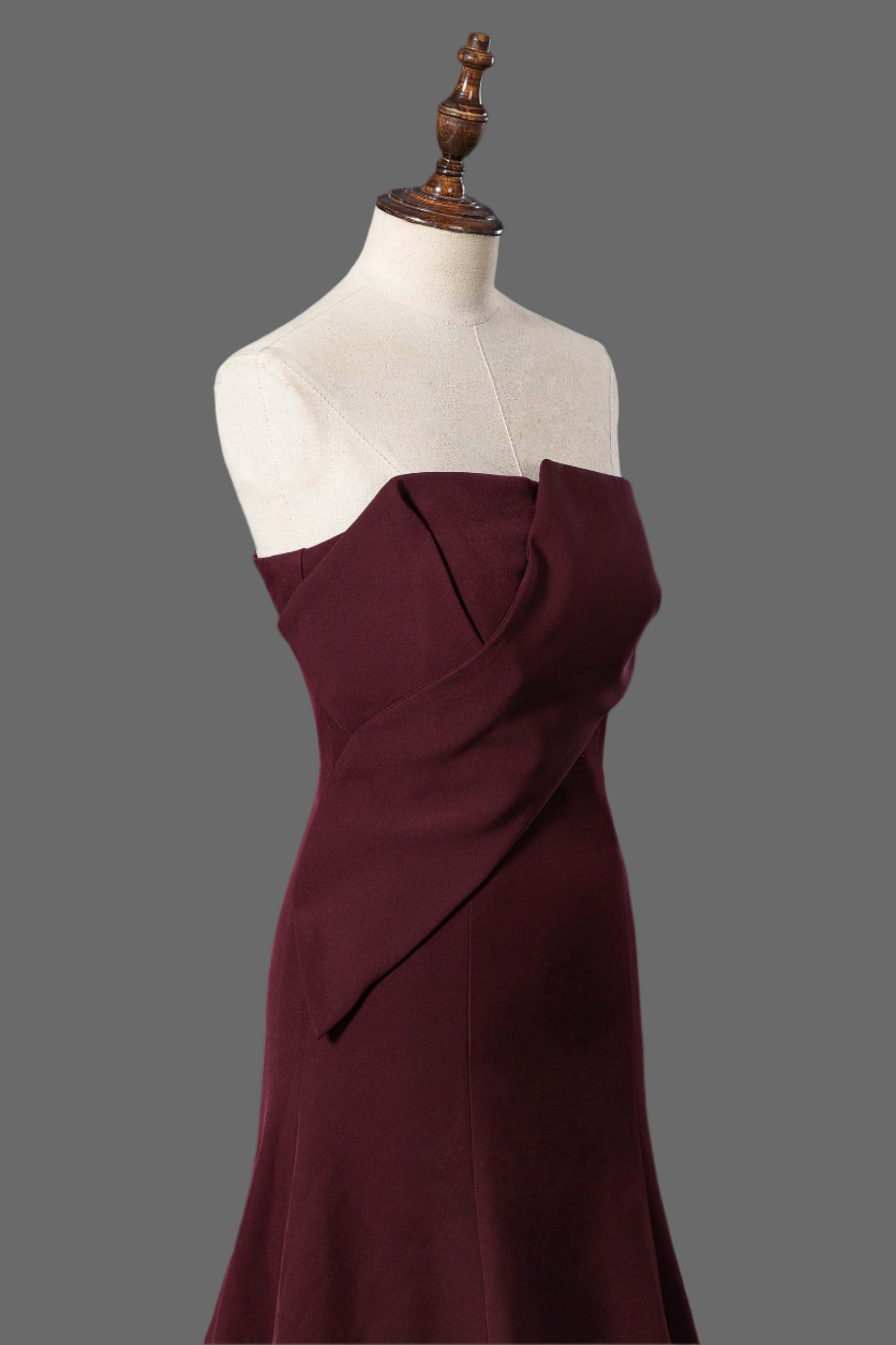 Strapless  Mermaid Dress with Sweep train