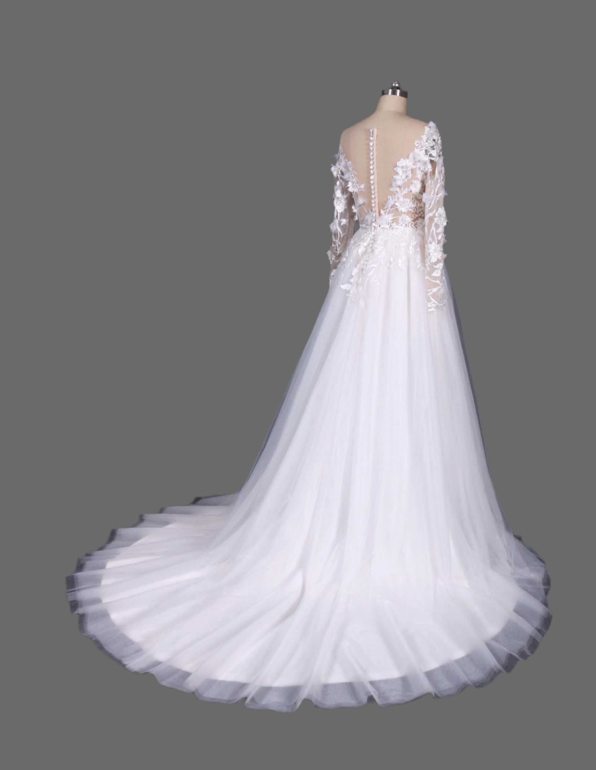 Stunning A-Line Wedding Dress - Off-Shoulder Lace Bridal Gown