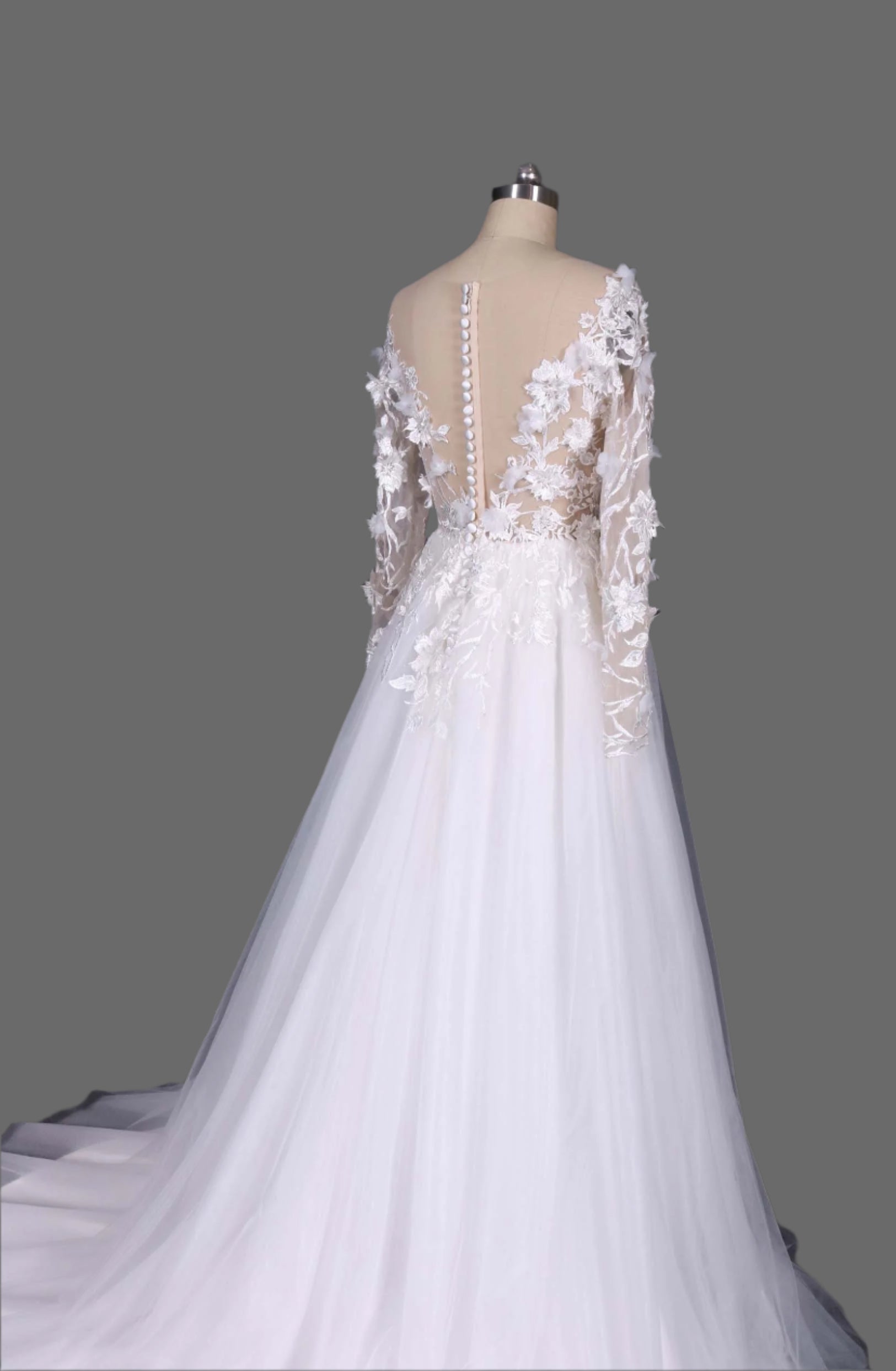 Stunning A-Line Wedding Dress - Off-Shoulder Lace Bridal Gown