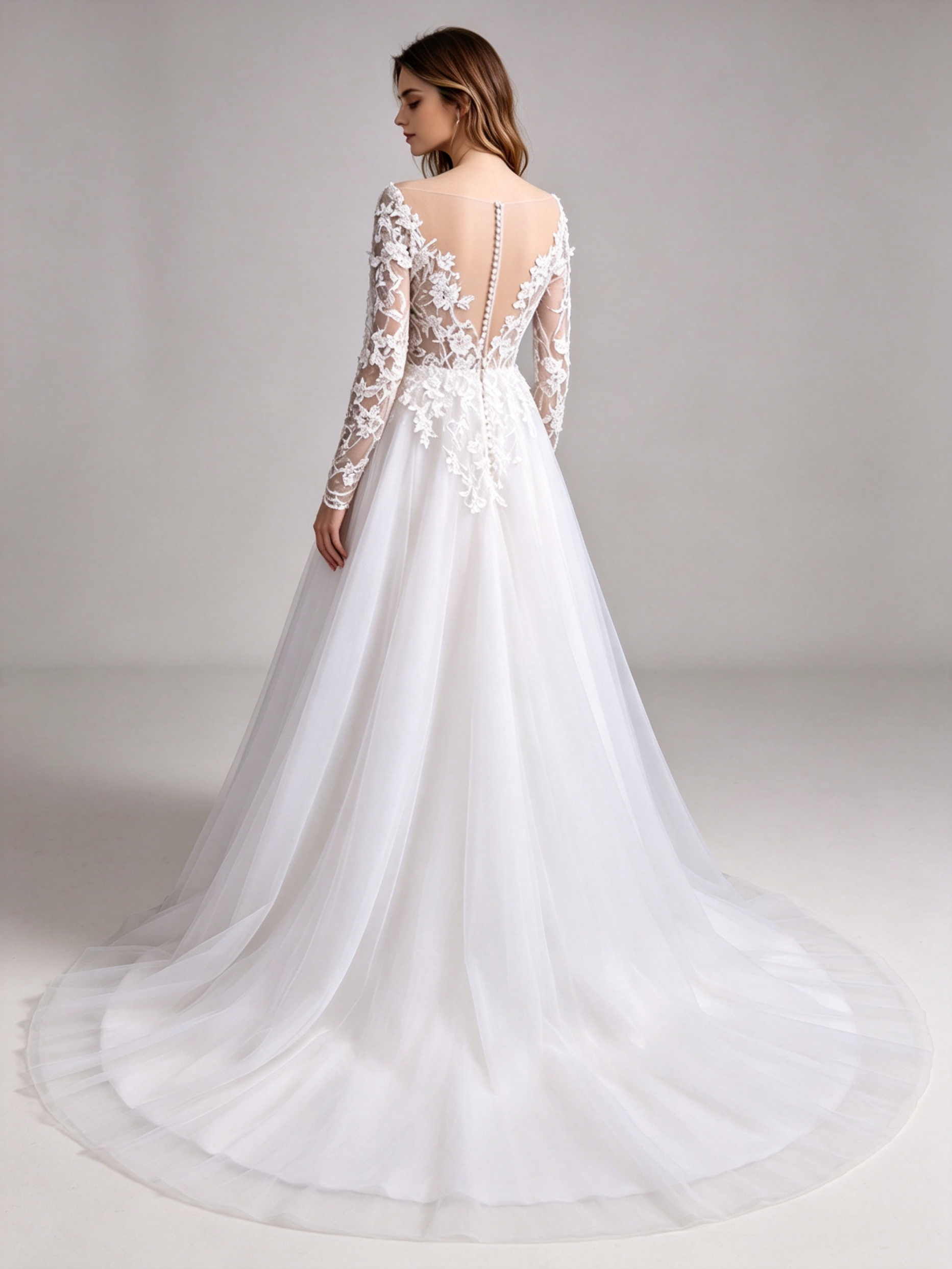 Stunning A-Line Wedding Dress - Off-Shoulder Lace Bridal Gown