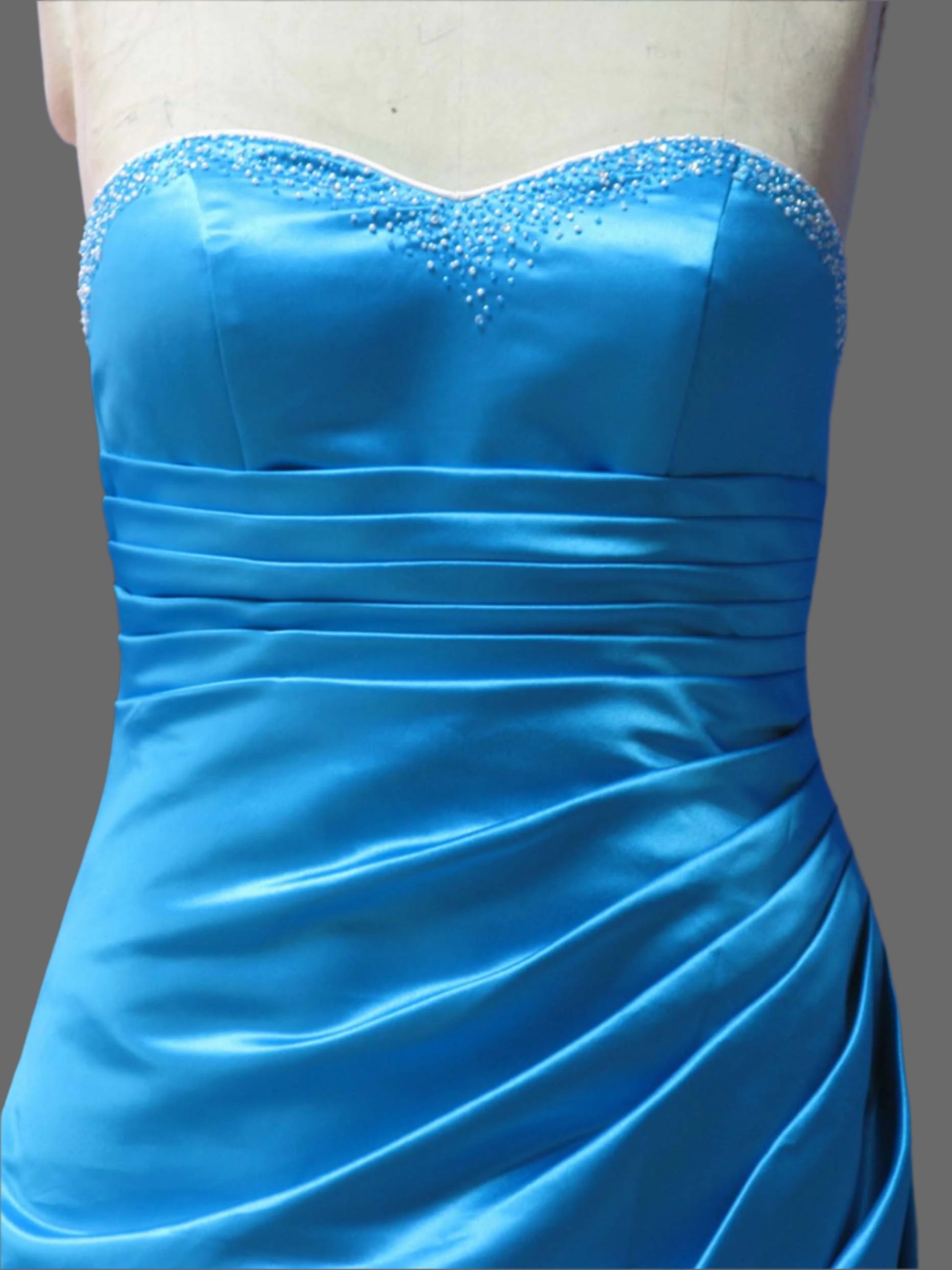 Sweetheart A-Line Satin Strapless Dress