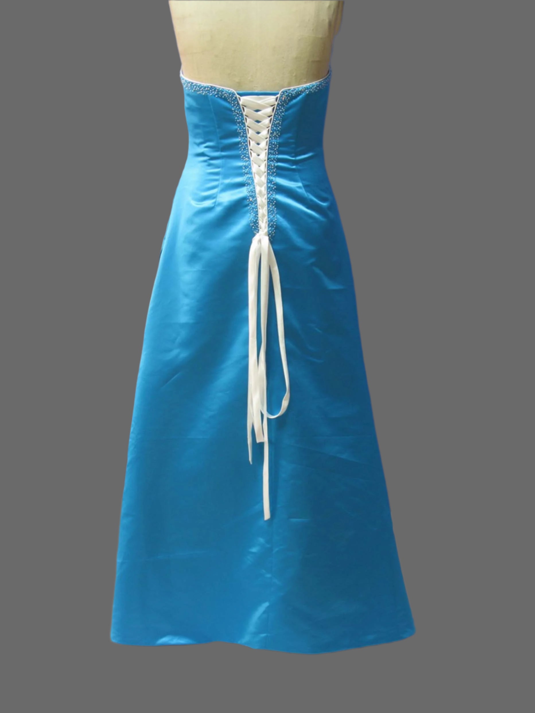 Sweetheart A-Line Satin Strapless Dress