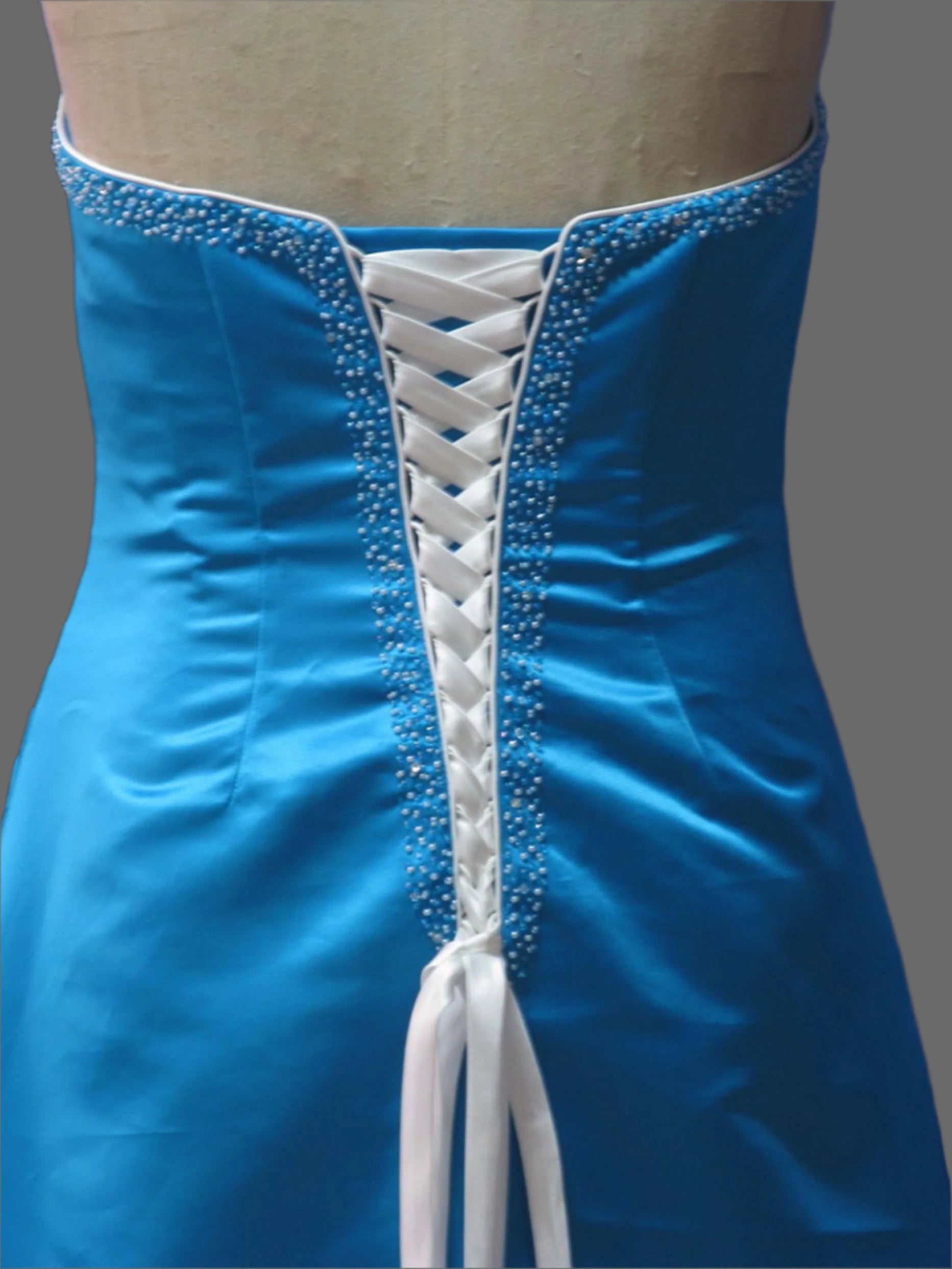 Sweetheart A-Line Satin Strapless Dress