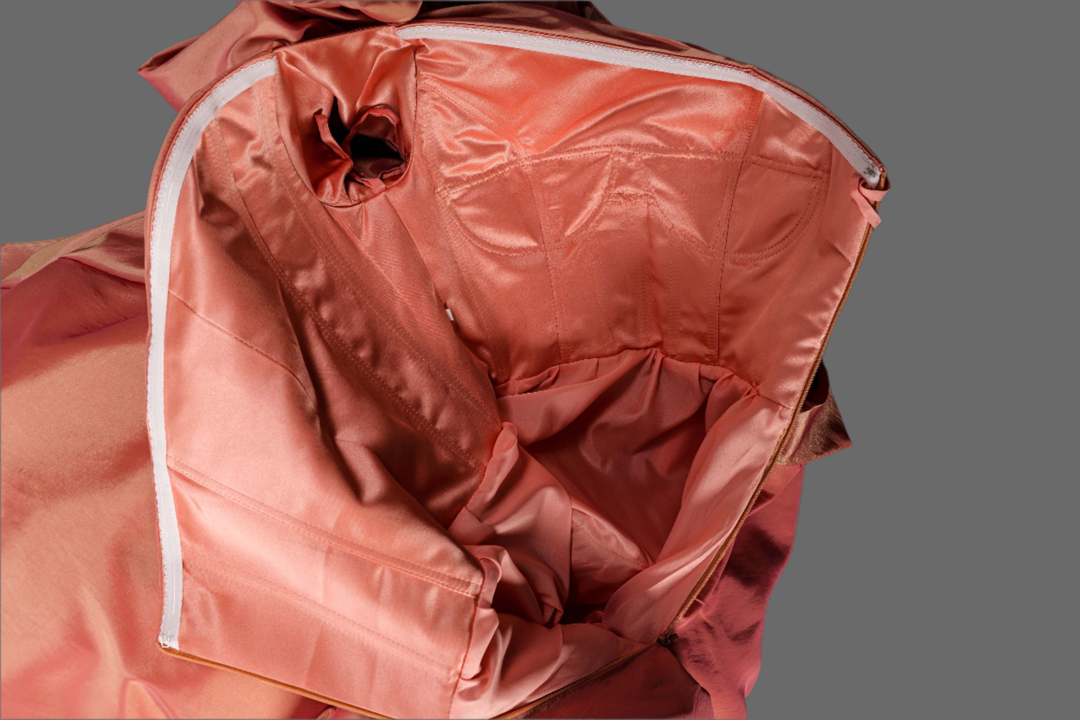 Taffeta Ball Gown with Pleated Bodice - Long Formal Evening Dress